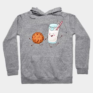 Cute Kawaii Cookie And Milk Hoodie